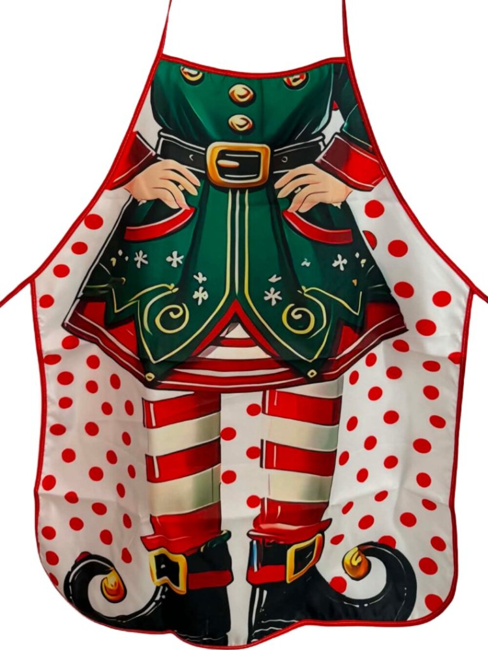 Christmas Elf Apron Kitchen Holiday Baking Crafting Gardening NWT (Style #4)